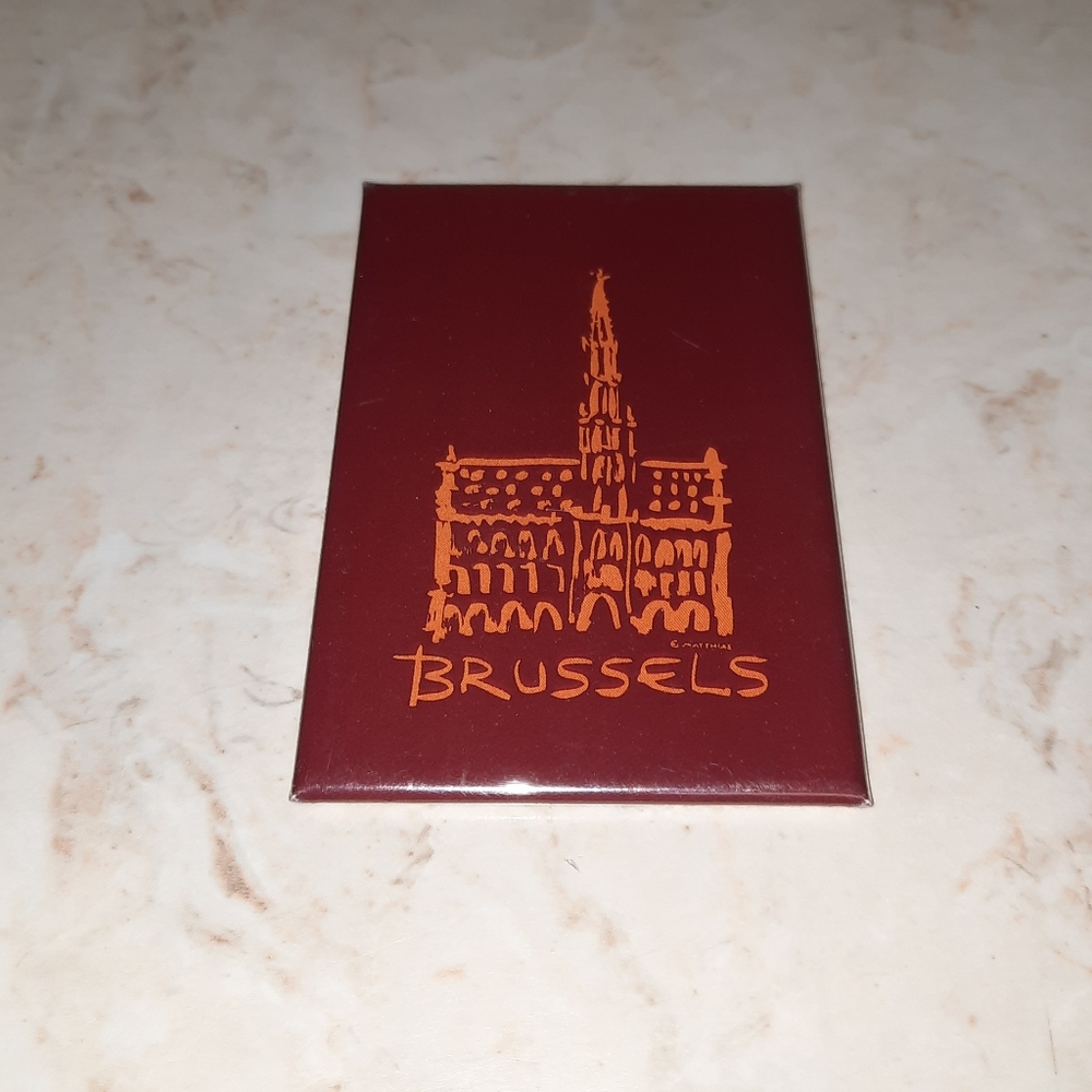 Vintage Brussels Souvenir Fridge Magnet